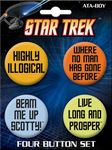 Star Trek Quotes Buttons